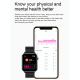 Montre Connectée IP68 Étanche Écran TFT 1.7 Pouces Avec Surveillance Oxygène Sanguin Température Corporelle Diagnostic Médica...