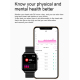 Montre Connectée IP68 Étanche Écran TFT 1.7 Pouces Avec Surveillance Oxygène Sanguin Température Corporelle Diagnostic Médica...