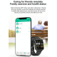 Montre Connectée IP68 Étanche Écran TFT 1.7 Pouces Avec Surveillance Oxygène Sanguin Température Corporelle Diagnostic Médica...