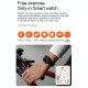Montre Connectée IP68 Étanche Écran TFT 1.7 Pouces Avec Surveillance Oxygène Sanguin Température Corporelle Diagnostic Médica...