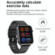 Montre Connectée IP68 Étanche Écran TFT 1.7 Pouces Avec Surveillance Oxygène Sanguin Température Corporelle Diagnostic Médica...