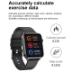 Montre Connectée IP68 Étanche Écran TFT 1.7 Pouces Avec Surveillance Oxygène Sanguin Température Corporelle Diagnostic Médica...