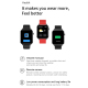 Montre Connectée IP68 Étanche Écran TFT 1.7 Pouces Avec Surveillance Oxygène Sanguin Température Corporelle Diagnostic Médica...
