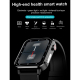 Montre Connectée IP68 Étanche Écran TFT 1.7 Pouces Avec Surveillance Oxygène Sanguin Température Corporelle Diagnostic Médica...