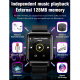 Montre Connectée Étanche IP67 Écran Tactile TFT 1.54 Pouces Contrôle Santé et Musique Rappel Cycle Menstruel Vert Compatible ...