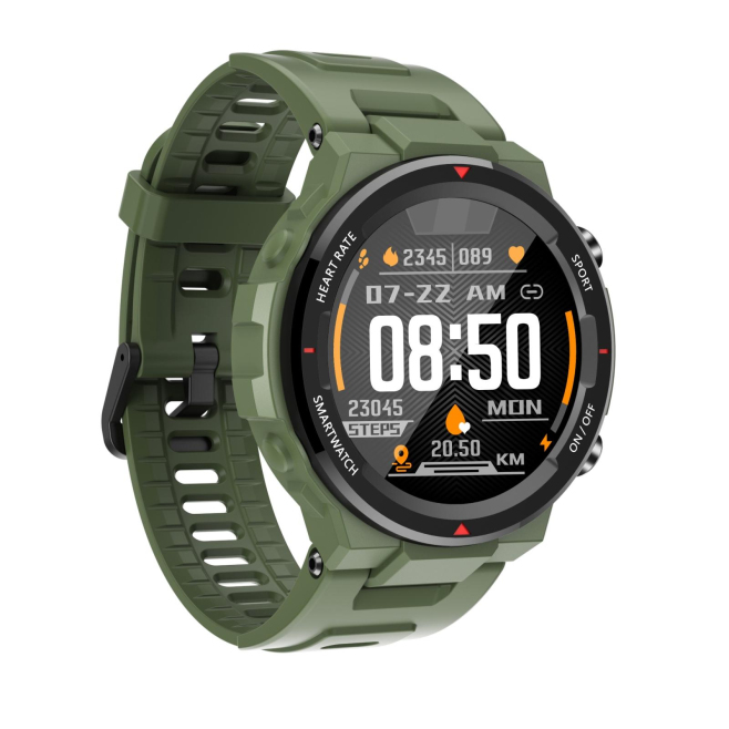 Montre Connectée Bluetooth 5.0 Étanche IP67 Écran Tactile TFT 1.28 Pouces Suivi Sommeil Fréquence Cardiaque Modes Sport Multi...