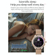 Montre Connectée Femme Étanche IP68 avec Suivi de Santé et Cycle Menstruel Écran HD Bluetooth 5.0 - www.yonis-shop.com