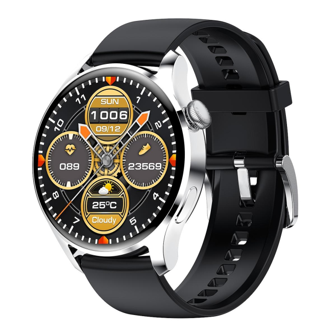 Montre Connectée IP67 Étanche Écran IPS 1.35 Pouces Suivi Sommeil Fréquence Cardiaque Appels Bluetooth Musique Compatible And...