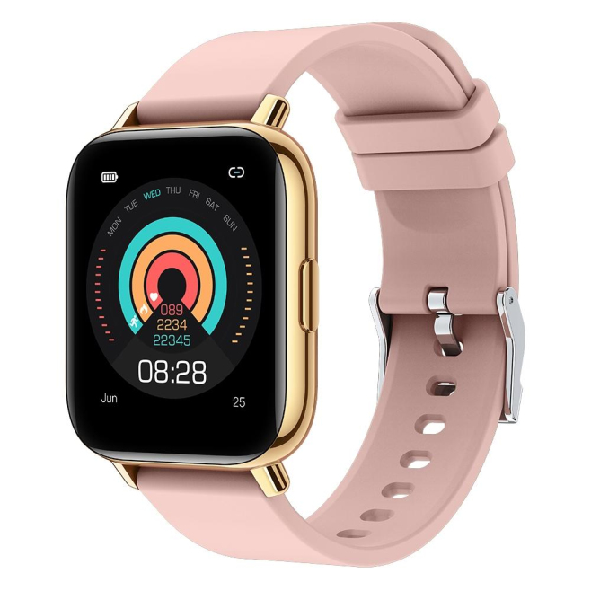 Montre Connectée 1.65 Pouces TFT Suivi Pression Artérielle Sommeil Autonomie 30 Jours Étanche IP68 Compatible Android IOS - w...