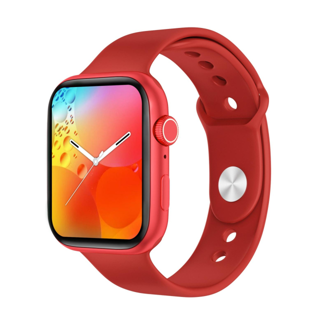 Montre Connectée 1.75 Pouces TFT Surveillance Pression Artérielle et Sommeil Blanc Charge Sans Fil Compatibilité iOS Android ...