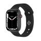 Montre Connectée 1.75 Pouces TFT Surveillance Pression Artérielle et Sommeil Blanc Charge Sans Fil Compatibilité iOS Android ...