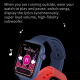 Montre Connectée 1.75 Pouces TFT Surveillance Pression Artérielle et Sommeil Blanc Charge Sans Fil Compatibilité iOS Android ...