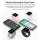 Montre Connectée 1.54 Pouces IPS Écran Tactile Surveillance Sommeil Photographie Bluetooth Moniteur Cardiaque Pression Artéri...