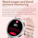 Montre Connectée Or Violet 1.32 Pouces IPS Étanche IP68 avec Suivi Sommeil et Oxygène Sanguin Compatibilité IOS et Android - ...
