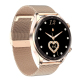Montre Connectée Femme Élégante Or avec Bracelet Acier Appels Bluetooth et Suivi Santé IP67 Étanche Écran Tactile IPS - www.y...