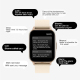 Montre Connectée Santé Écran Carré 1.7 Pouces Surveillance Fréquence Cardiaque et Oxygène Sanguin Compatible Android et IOS B...