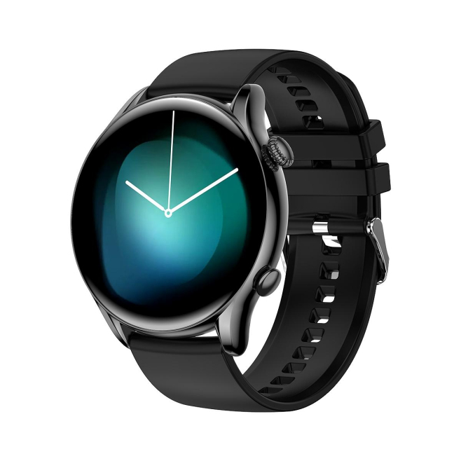 Montre Connectée Santé Avancée Avec Suivi Température Corporelle ECG et Tension Artérielle Écran Rond 1.32 Pouces Compatible ...