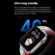 Montre Connectée Bluetooth 1.9 Pouces Écran HD Appels Paiements Sport Santé 15 Jours Autonomie - www.yonis-shop.com