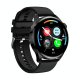 Montre Connectée Multifonction Appels BT Suivi Santé Étanche Cuir Noir - www.yonis-shop.com