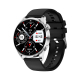 Montre Connectée Multifonction Appels BT Suivi Santé Étanche Cuir Noir - www.yonis-shop.com