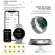 Montre Connectée Élégante Avec Appels BT Et Suivi Santé Complet Écran HD Tactile 1.32\\" Etanche IP68 - www.yonis-shop.com