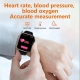 Montre Connectée Étanche IP67 Avec Écran Tactile IPS 2 Pouces Moniteur Fréquence Cardiaque et Oxygène Sanguin Modes Sportifs ...