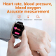 Montre Connectée Étanche IP67 Avec Écran Tactile IPS 2 Pouces Moniteur Fréquence Cardiaque et Oxygène Sanguin Modes Sportifs ...