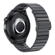 Montre Connectée Élégante 1.39 Pouces Surveillance Cardiaque Et Oxygène Sangle Acier Étanche IP68 Charge Sans Fil - www.yonis...