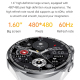 Montre Connectée Élégante 1.39 Pouces Surveillance Fréquence Cardiaque Et Oxygène Sanguin Étanche IP68 Charge Sans Fil - www....