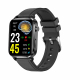 Montre Connectée Écran Carré HD 1.7 Pouces Bracelet Cuir Surveillance Température Corporelle et Oxygène Sanguin Autonomie 30 Jours Étanche IP68