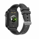Montre Connectée Écran Carré HD 1.7 Pouces Bracelet Cuir Surveillance Température Corporelle et Oxygène Sanguin Autonomie 30 ...