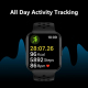 Montre Connectée Sport 1.72 Pouces Étanche Surveillance Cardiaque Pression Artérielle Compatible Android iOS - www.yonis-shop...