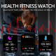 Montre Connectée Sport Étanche 1.91 Pouces Surveillance Santé et Sport Modes Multiples Compatibilité Android iOS - www.yonis-...