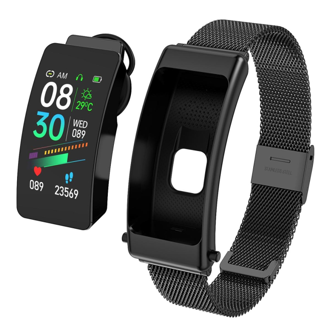 Montre Connectée Bluetooth Avec Écouteurs Détachables Et Étanche IP67 Suivi Santé Et Sport Multifonction - www.yonis-shop.com