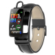 Montre Connectée Cuir 1.14 Pouces Écouteurs Détachables Appels Bluetooth Étanche Vie Quotidienne Multisport Santé Synchronisation App Langues Multiples