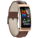 Montre Connectée Cuir 1.14 Pouces Écouteurs Détachables Appels Bluetooth Étanche Vie Quotidienne Multisport Santé Synchronisa...