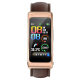 Montre Connectée Cuir 1.14 Pouces Écouteurs Détachables Appels Bluetooth Étanche Vie Quotidienne Multisport Santé Synchronisa...