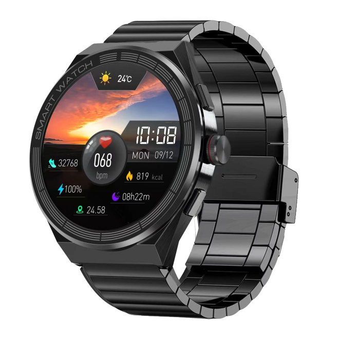 Montre Connectée Étanche IP68 Avec Appel Bluetooth NFC et Paiement Alipay Écran 1.45 Pouces Fonctions Santé et Sport Complète...