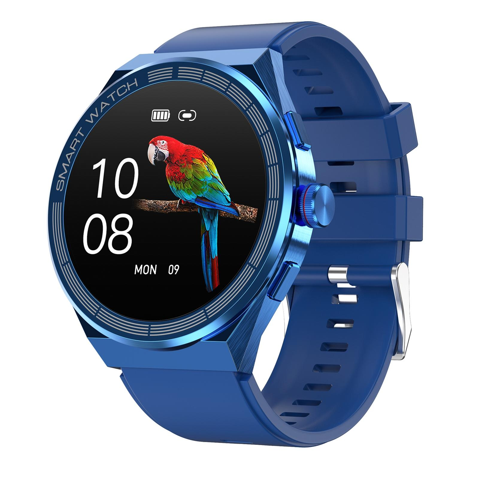 Montre Connectée IP68 Étanche NFC Bluetooth Appels Musique Santé - Bl