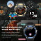 Montre Connectée Bluetooth 1.39 Pouces Avec Appels Et Suivi Santé Multifonction Écran Tactile IPS Autonomie 7 Jours - www.yon...