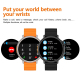 Montre Connectée 1.6 Pouces HD Écran Tactile Appels Voix Et Suivi Oxygène Sanguin Étanche IP67 Autonomie 7-10 Jours - www.yon...
