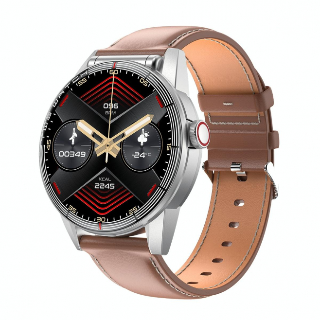 Montre Connectée Avec Écouteurs Bluetooth 2 En 1 Pour Appels Et Suivi Santé Écran Tactile Rond 360x360 IP68 - www.yonis-shop.com