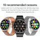 Montre Connectée Avec Écouteurs Bluetooth 2 En 1 Pour Appels Et Suivi Santé Écran Tactile Rond 360x360 IP68 - www.yonis-shop.com
