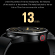 Montre Connectée Avec Écouteurs Bluetooth 2 En 1 Pour Appels Et Suivi Santé Écran Tactile Rond 360x360 IP68 - www.yonis-shop.com