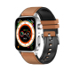 Montre Connectée Santé Avancée Ecran TFT 1.85 Pouces Bracelet Cuir Suivi Médical Complet Appels Bluetooth Oxygène Sanguin Tem...