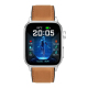 Montre Connectée Santé Avancée Ecran TFT 1.85 Pouces Bracelet Cuir Suivi Médical Complet Appels Bluetooth Oxygène Sanguin Tem...