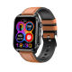 Montre Connectée Étanche IP67 Avec Bracelet En Cuir Et Écran Tactile 1.96 Pouces Pour Appels Bluetooth Et Suivi Santé Complet