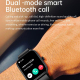 Montre Connectée IP67 Étanche Bracelet Silicone Fonctions Multiples Bluetooth Appels Moniteur Cardiaque Sommeil Musique - www...