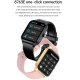 Montre Connectée IP67 Étanche Bracelet Silicone Fonctions Multiples Bluetooth Appels Moniteur Cardiaque Sommeil Musique - www...