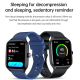 Montre Connectée IP67 Étanche Bracelet Silicone Fonctions Multiples Bluetooth Appels Moniteur Cardiaque Sommeil Musique - www...